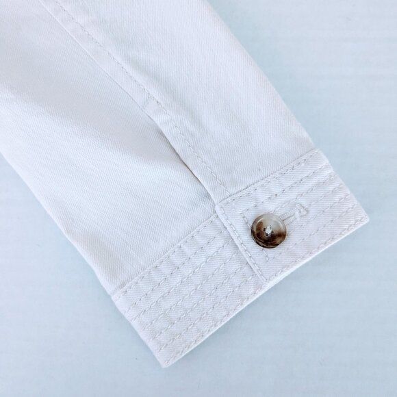 ANN TAYLOR LOFT Women's Bolero Textured Trim Jacket  Size M  Ivory  NWT - Picture 5 of 8